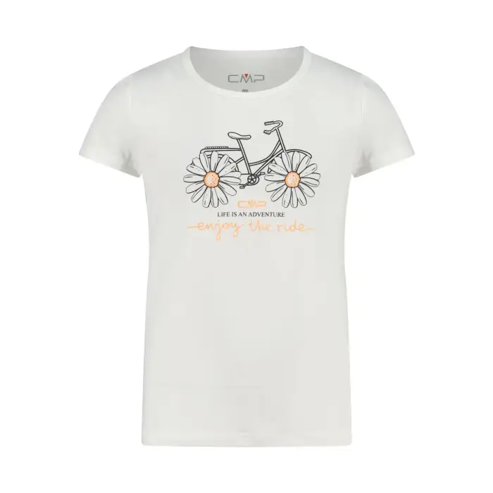 CMP T-shirt a scollo largo bambina Blanc