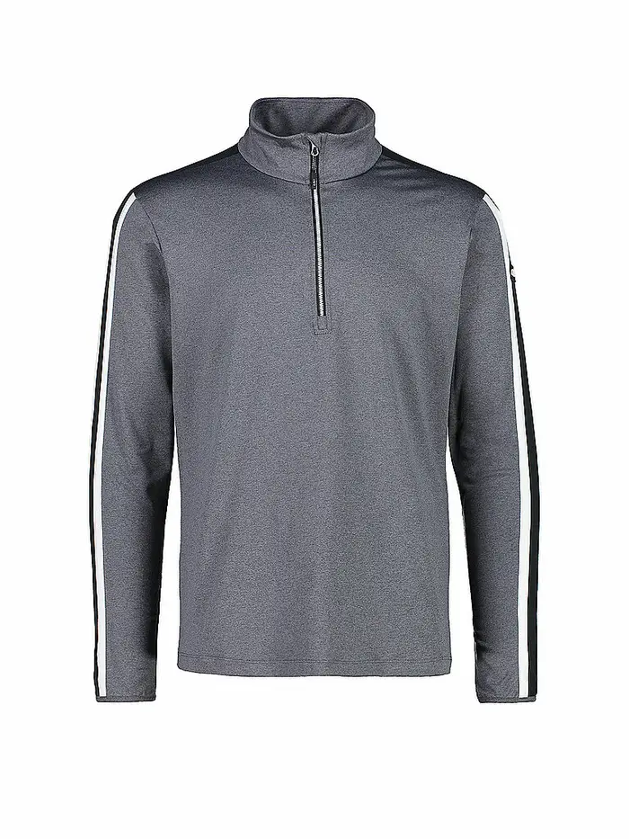 Zipshirt intimo da uomo Softtech Melange anni 70 grigio | 56