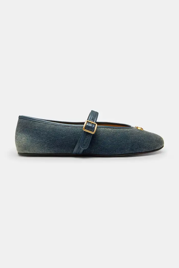 Coach ballerine Sculpted C Soft Mary Jane Blu navy