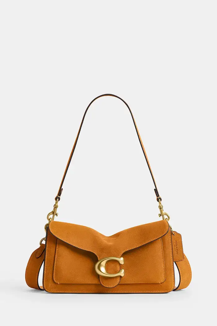 Coach borsa a tracollo da donna in camoscio Suade Tabby Shoulder Bag 26 Arancione