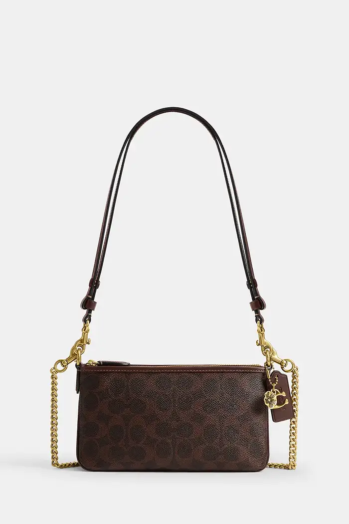 Coach borsa a tracollo da donna in pelle Audrey Crossbody Bag Marrone