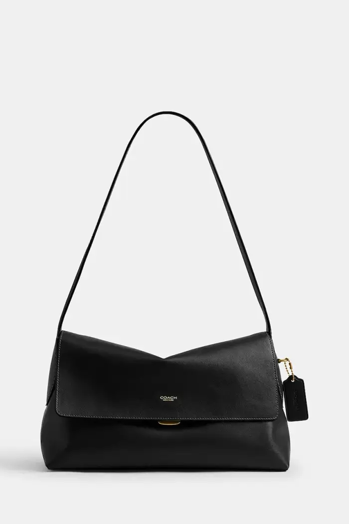 borsa da donna in pelle Chelsea Shoulder Bag 30 Nero