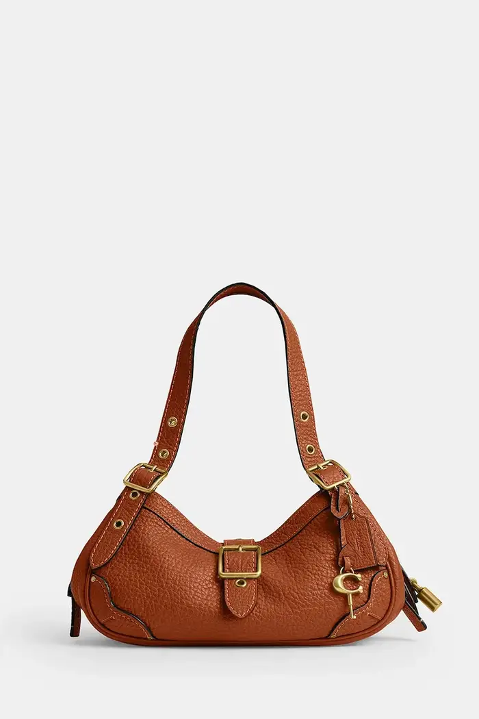 Coach borsa da donna in pelle Small Drifter Bag Arancione