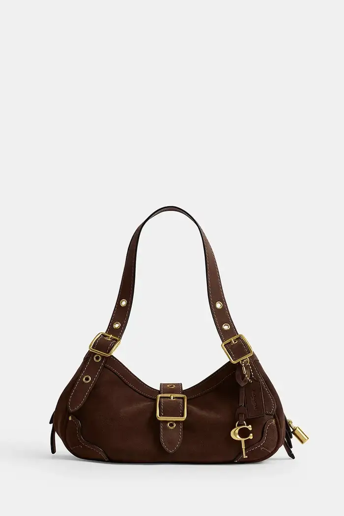 Coach borsa da donna in pelle Small Drifter Bag Marrone
