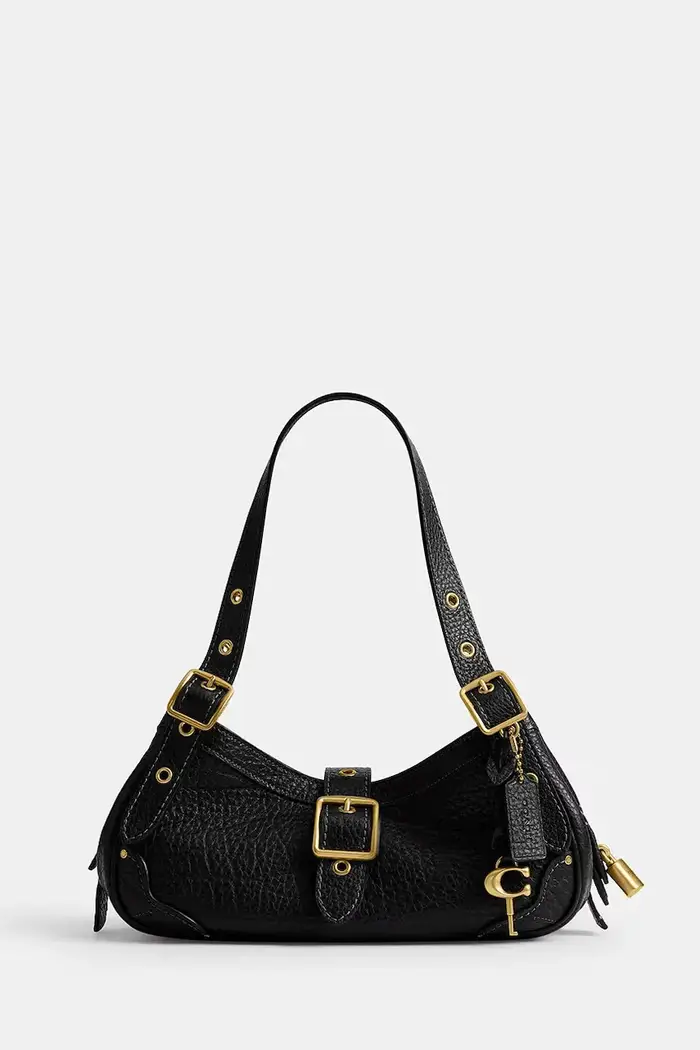 Coach borsa da donna in pelle Small Drifter Bag Nero