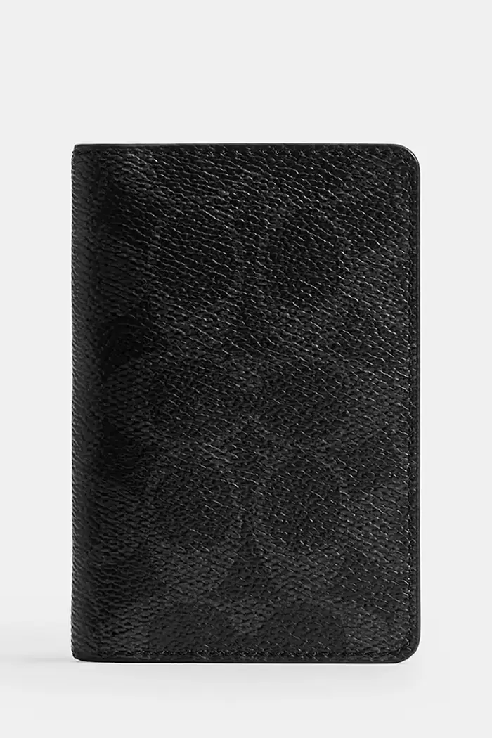 Coach custodia per le carte da uomo Nero