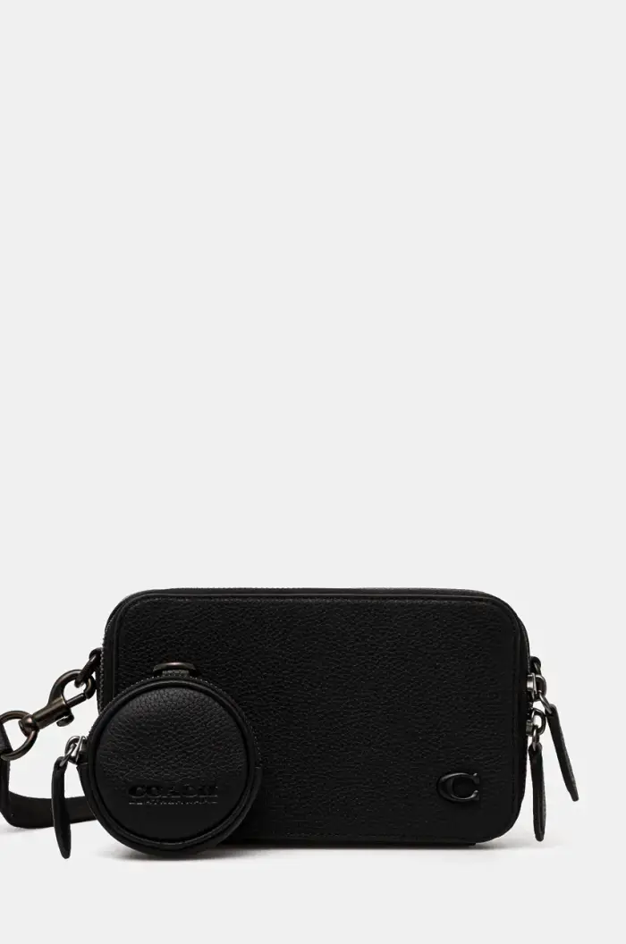 Coach pochette in pelle Charter Slim Crossbody Nero