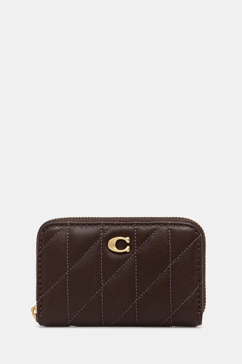 Coach portafoglio in pelle donna colore violetto CM505 Marrone