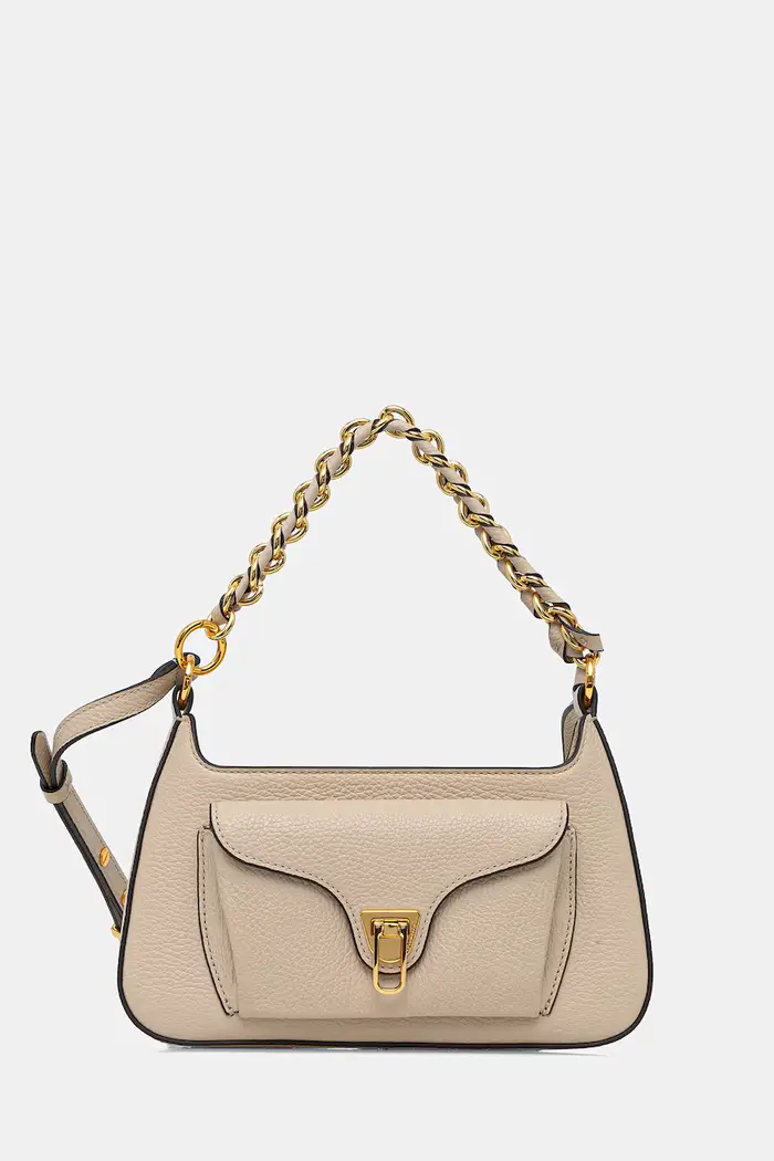 Coccinelle borsa a mano in pelle Beige