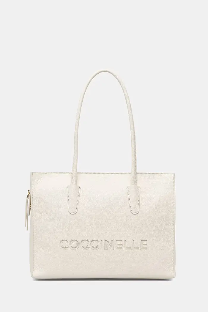 Coccinelle borsa a mano in pelle Beige