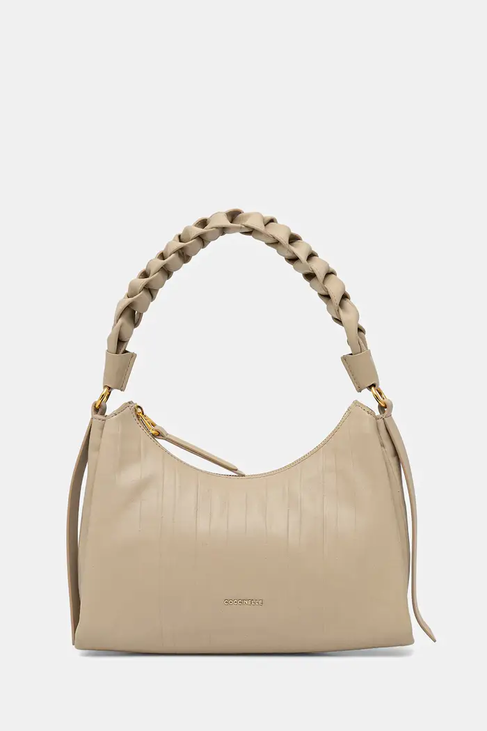 Coccinelle borsa a mano in pelle BOHEME PLISSE Beige