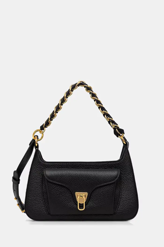 Coccinelle borsa a mano in pelle Nero