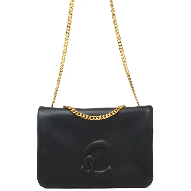 Coccinelle borsa a tracolla da donna dulse in vera pelle nera