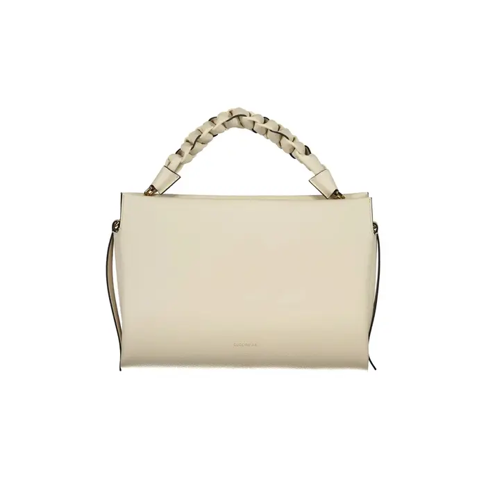 Coccinelle Borsa a Tracolla Pelle Donna Bianca Logo Bianco