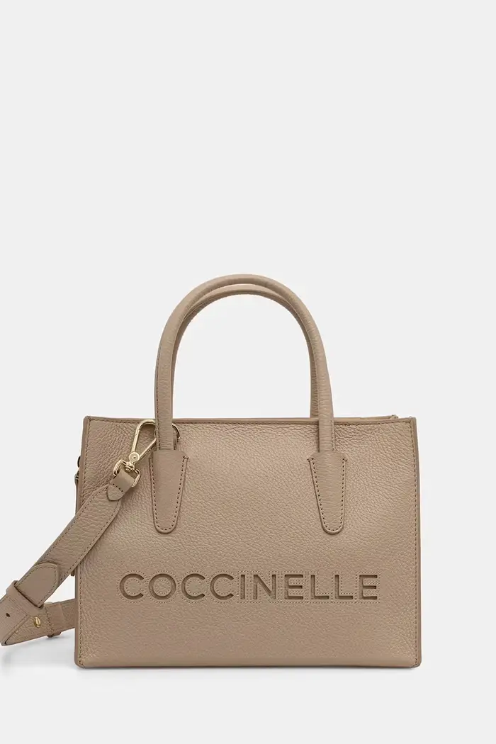 Coccinelle borsa a tracollo da donna in pelle Beige
