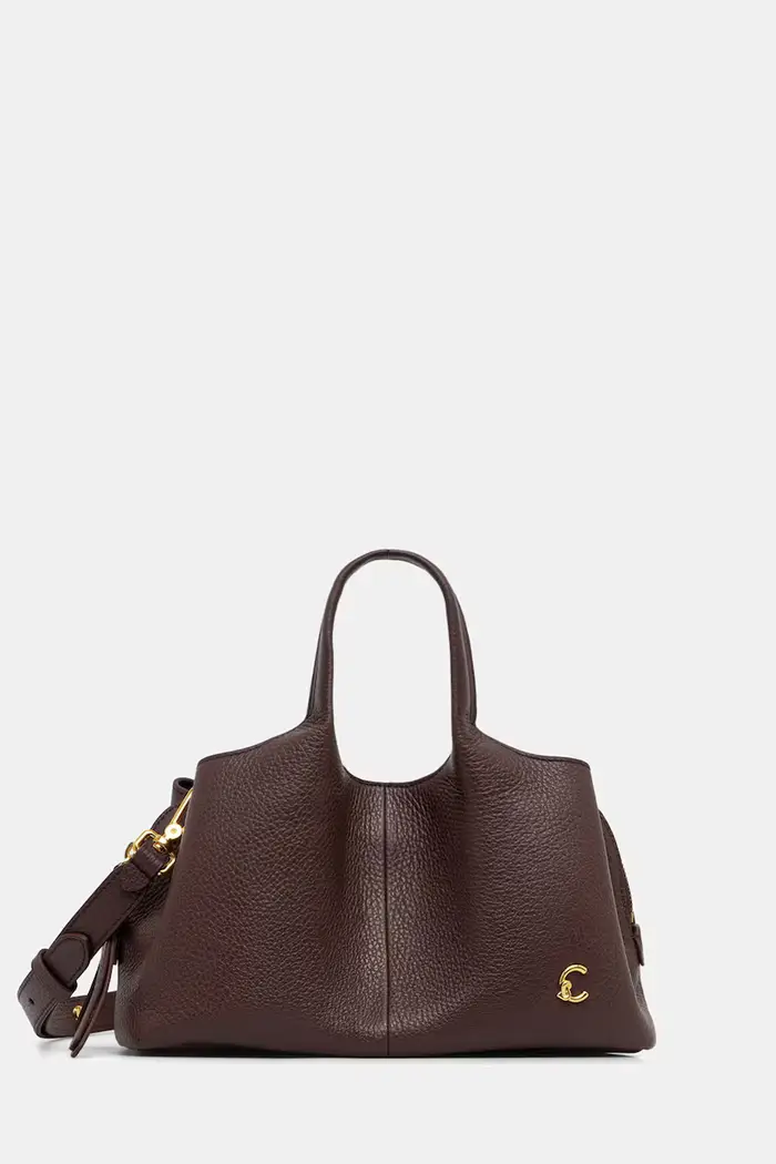 Coccinelle borsa a tracollo da donna in pelle Granata