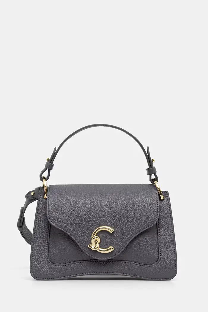 Coccinelle borsa a tracollo da donna in pelle Grigio