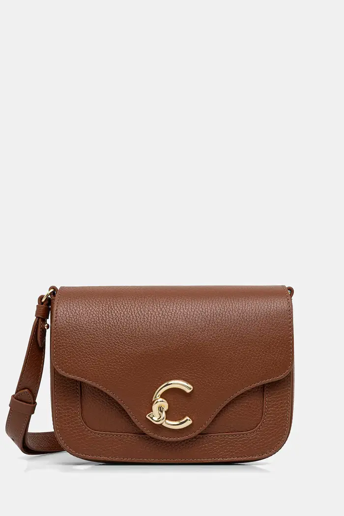 Coccinelle borsa a tracollo da donna in pelle Marrone