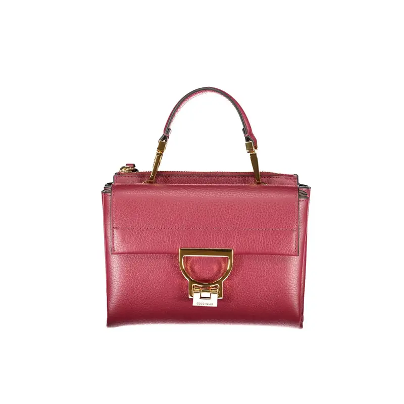 Coccinelle Borsa Donna Rossa Arlettis Manico Tracolla Pelle Zip Logo Rosso