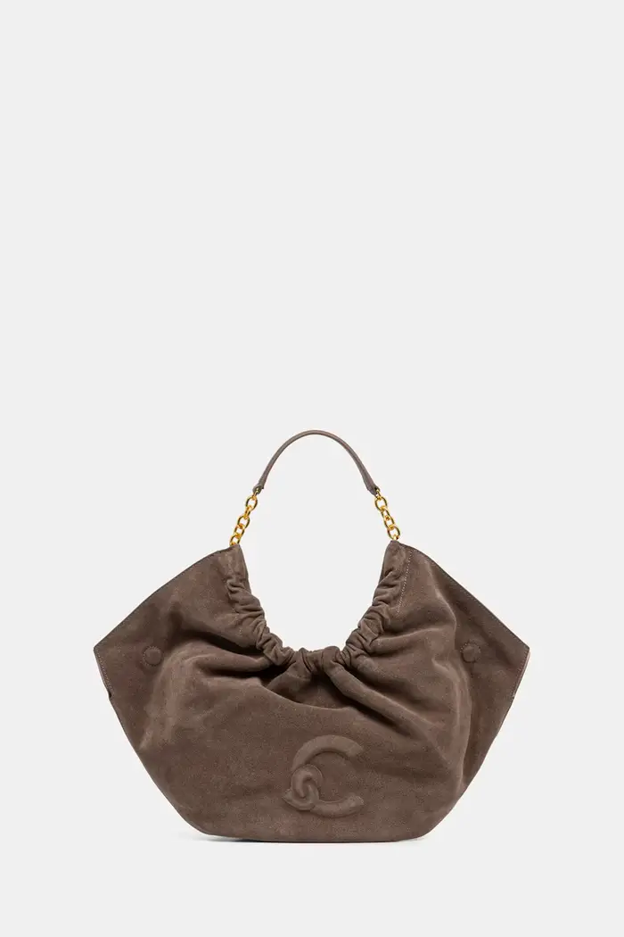 Coccinelle borsa shopper da donna in camoscio Marrone