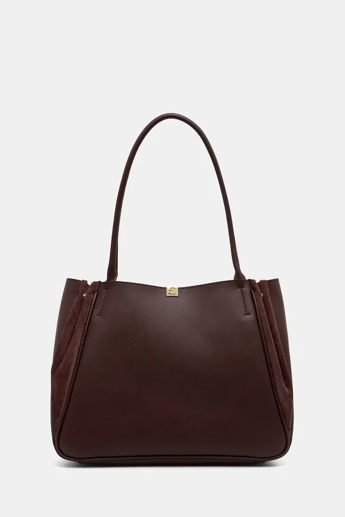 Coccinelle borsa shopper da donna in pelle Granata