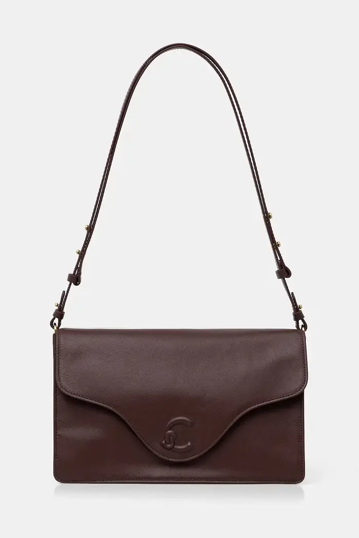 Coccinelle borsa tote da donna in pelle Granata