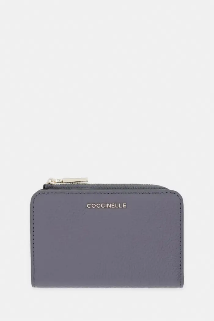 Coccinelle portafoglio da donna in pelle Grigio