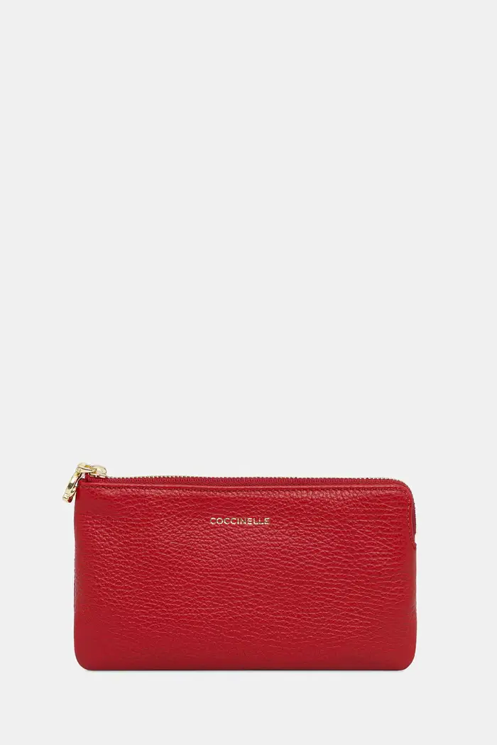Coccinelle portafoglio da donna in pelle Rosso