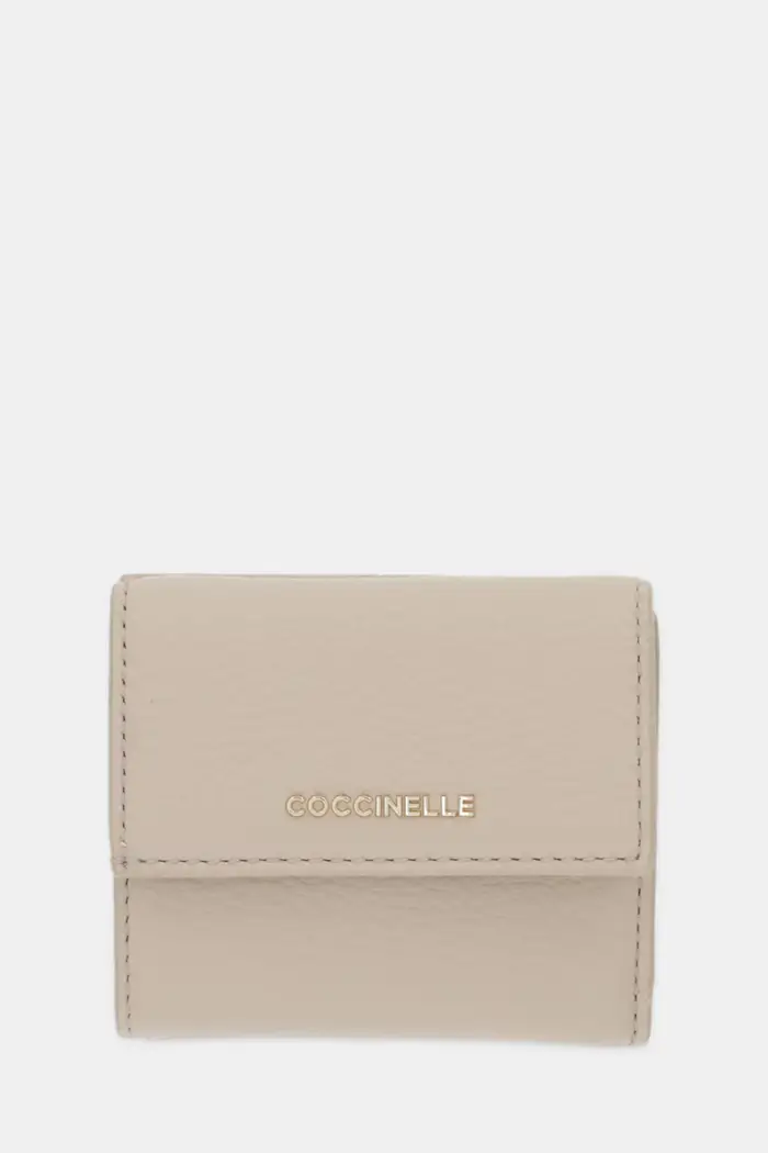 Coccinelle portafoglio in pelle Beige