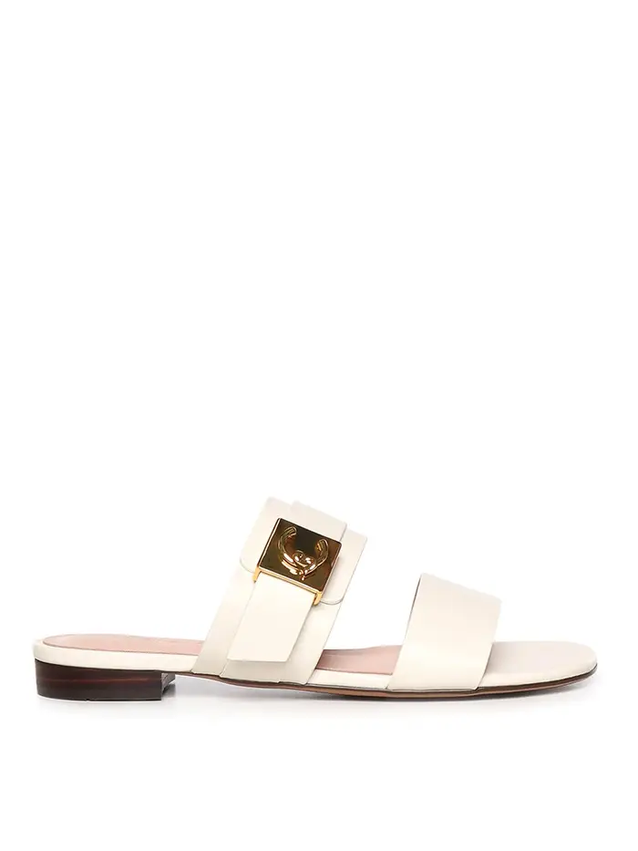 Coccinelle Sandali piatti C-Me Lock Bianco