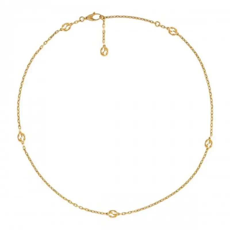 Gucci Collana Donna Interlocking GG YBB62990100100U