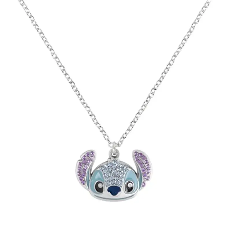 Disney COLLANA STITCH ARGENTO CON PENDENTE IN PIETRA