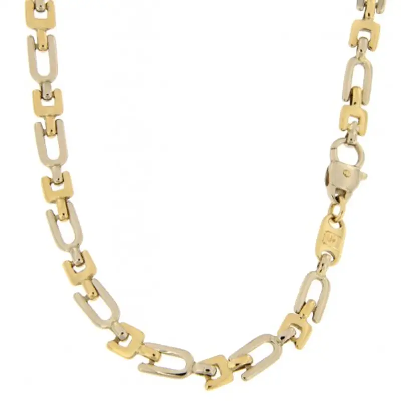 Unoaerre Gioielli e Lingotti Collana Uomo Unoaerre Oro Giallo Bianco GL100129