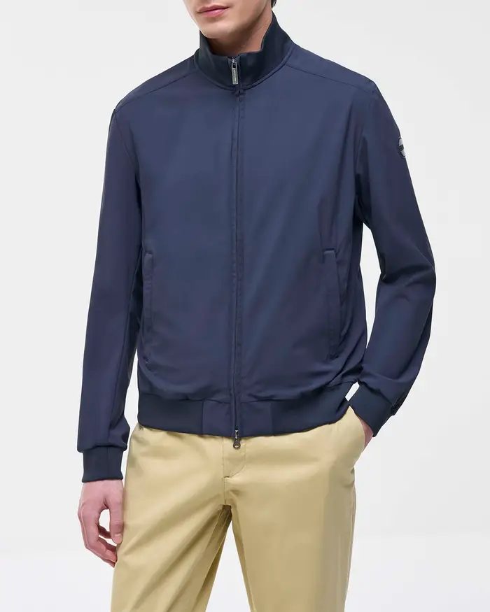 Colmar Originals Giubbino bomber blu in tessuto stretch leggero
