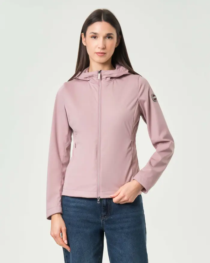 Colmar Originals Giubbino rosa vestibilità regular in softshell impermeabile con cappuccio fisso