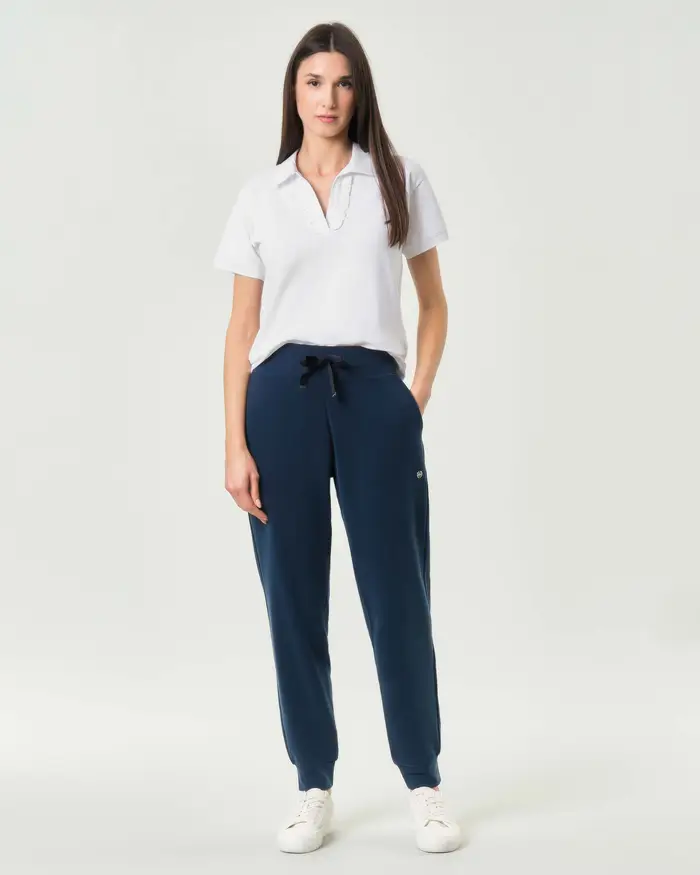 Colmar Originals Pantaloni jogger blu in modal con vita elasticizzata e polsini sul fondo