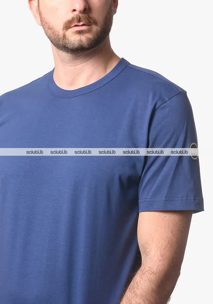 Colmar Tshirt uomo blu girocollo logo manica