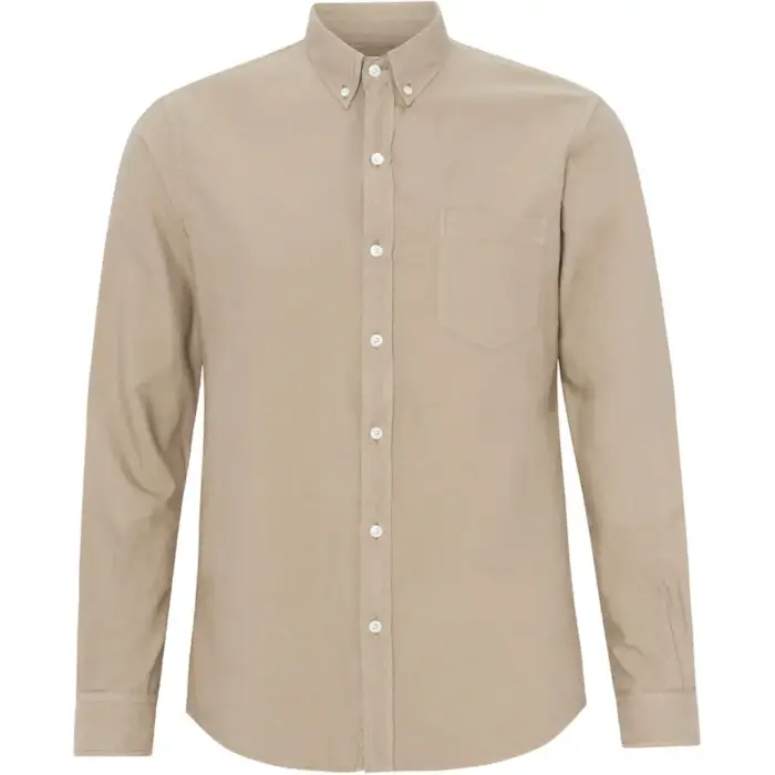 Camicia Colorful Standard Organic oyster grey Beige