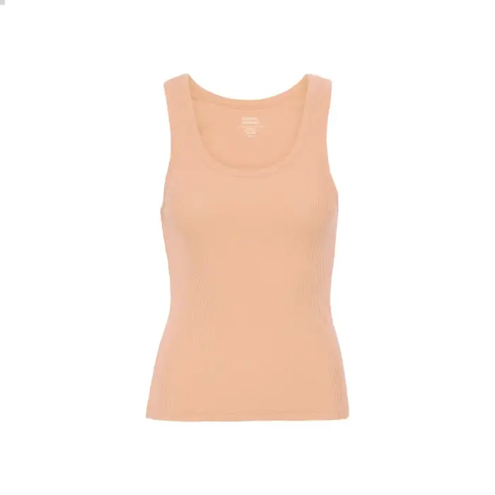 Colorful Standard Canottiera a coste da donna Organic honey beige