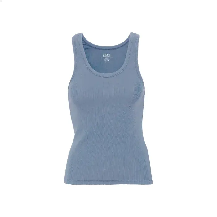 Colorful Standard Canottiera a coste da donna Organic sky blue Bleu