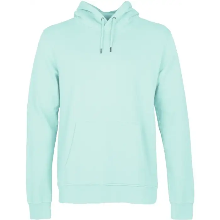 Colorful Standard Felpa con cappuccio Classic Organic light aqua Bleu