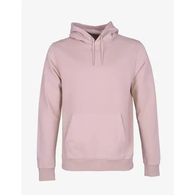 Colorful Standard Felpa con cappuccio Faded Pink
