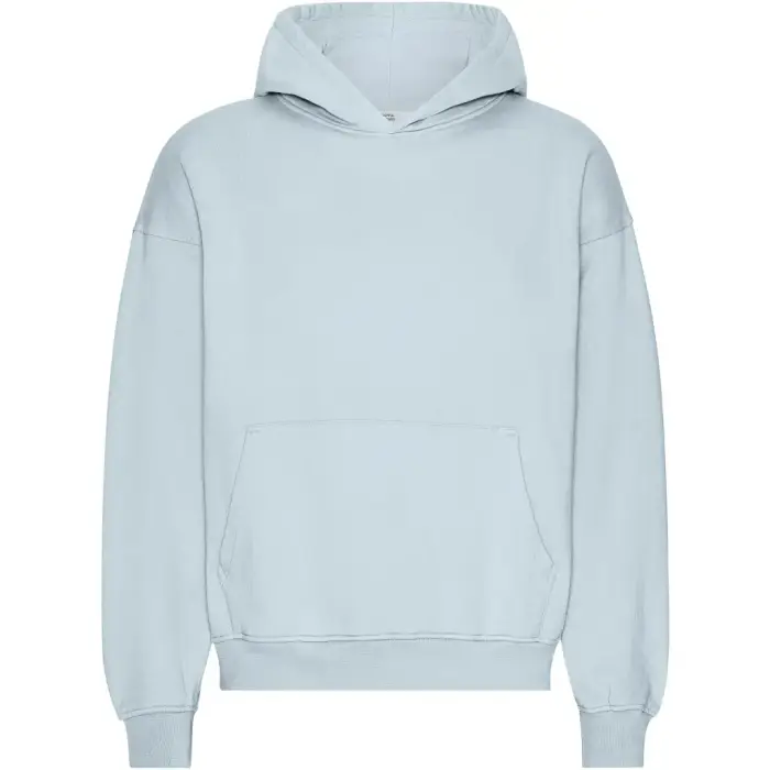 Colorful Standard Felpa oversize con cappuccio Organic Powder Blue Bleu