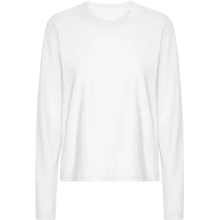 Colorful Standard Maglietta a manica lunga da donna Blanc
