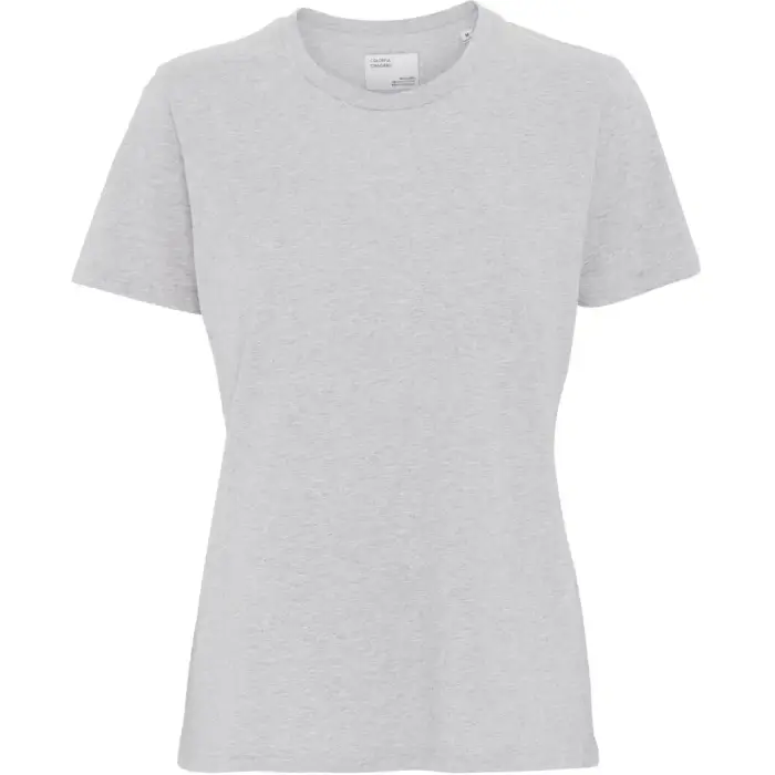Colorful Standard Maglietta da donna Light Organic snow melange Blanc