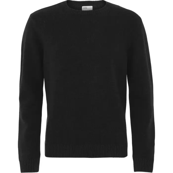 Colorful Standard Maglione girocollo in lana Classic Merino deep black Noir