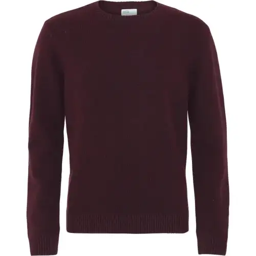 Colorful Standard Maglione girocollo in lana Classic Merino oxblood red