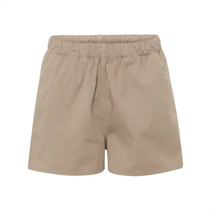 Colorful Standard Pantaloncini in twill da donna Organic desert khaki Beige