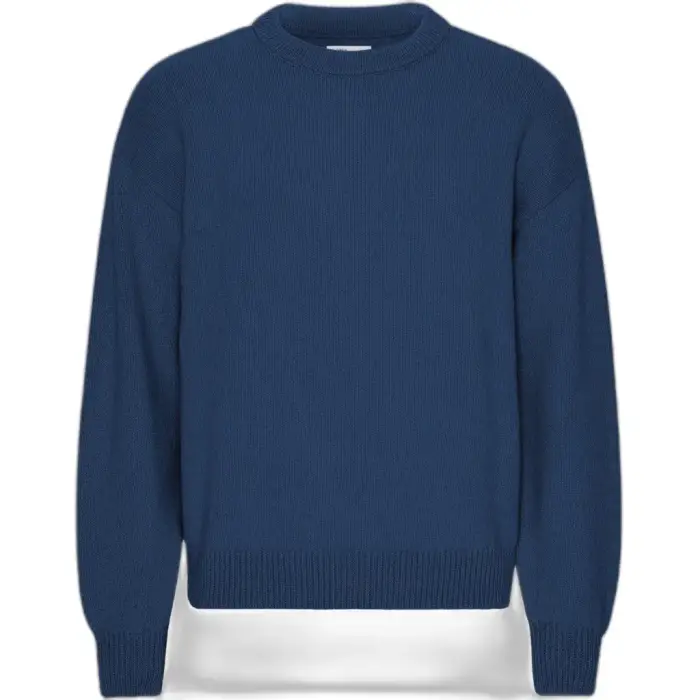 Colorful Standard Pullover oversize in lana Merino Bleu