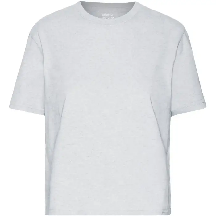 Colorful Standard T-shirt da donna Organic Boxy snow melange Gris